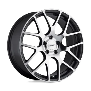 TSW Wheels – NURBURGRING – Gunmetal – 17″x8″ 45mm – Summer Wheels – 1780NUR455112S72